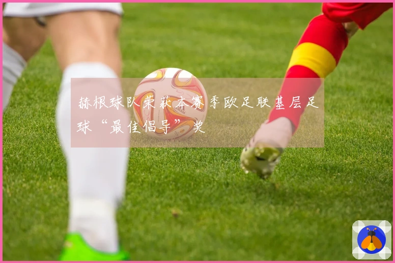 赫根球队荣获本赛季欧足联基层足球“最佳倡导”奖